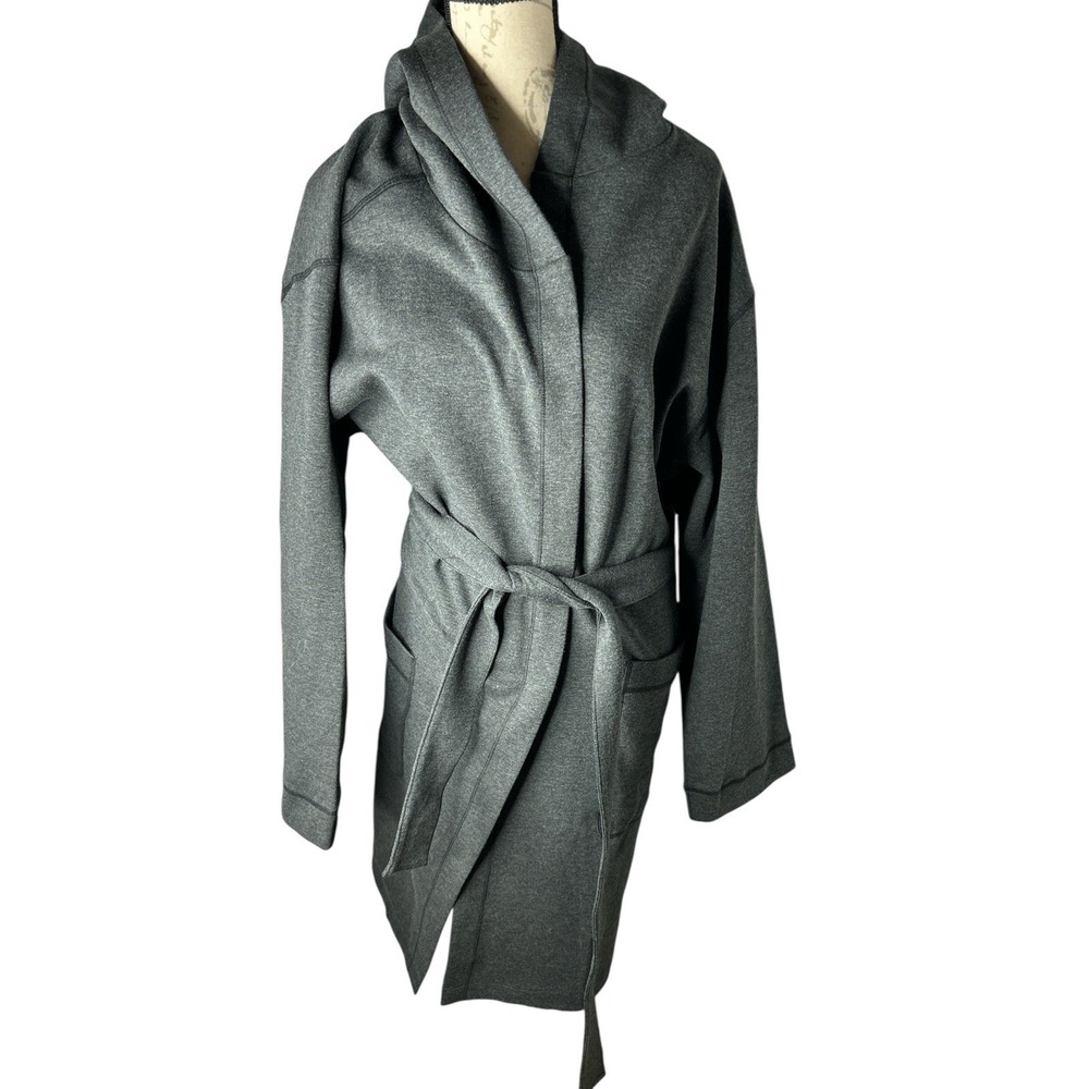 Rhone Heritage Midweight Robe‎ Men's Size S/M Black Gray Heather $168 NWT